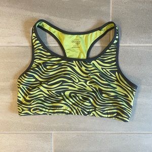 2 for $10 item - Zebra print racer back sports bra